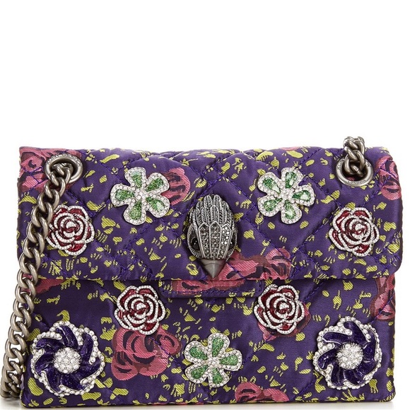 Kurt Geiger Mini Kensington Floral Crystal Crossbody Bag - Picture 1 of 13